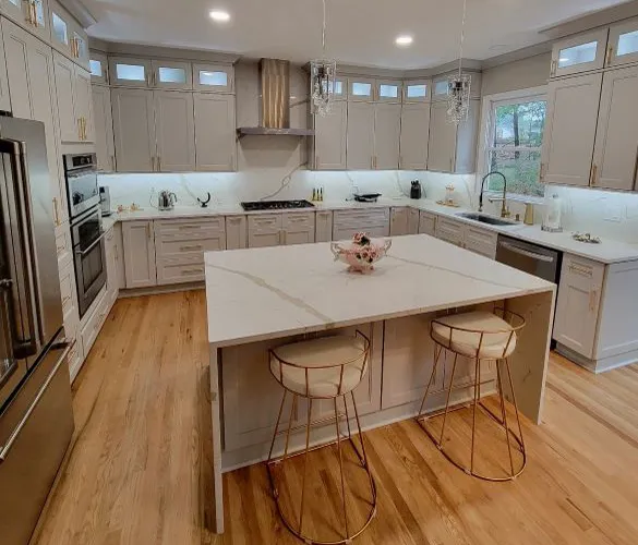 Cream ROC kitchen with a central island