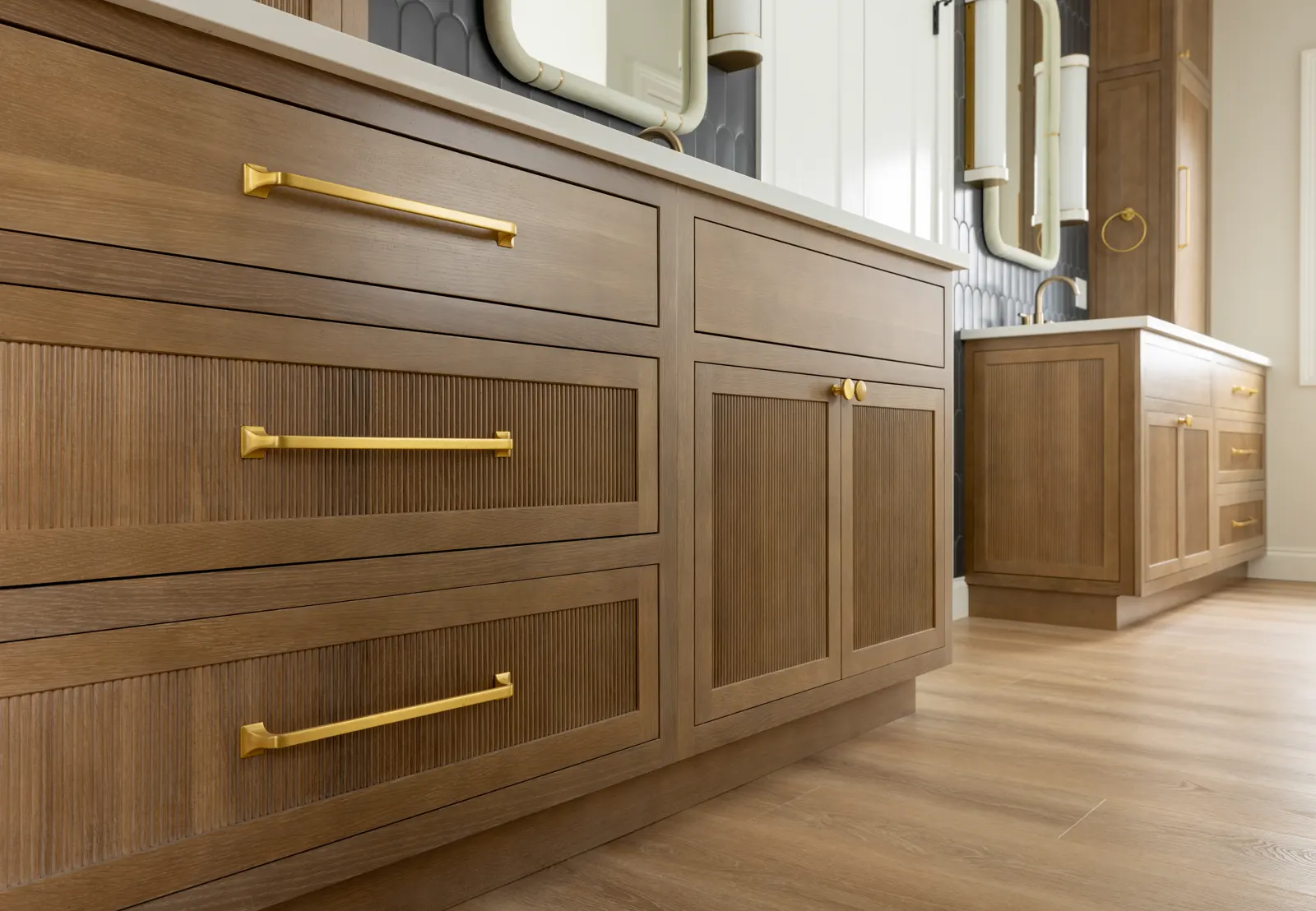 Close detail of a W.W. Wood Products door and drawer front